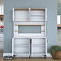 Hanah Home Gabinete Multipropósito JE176 - 3291 Blanco y Nuez